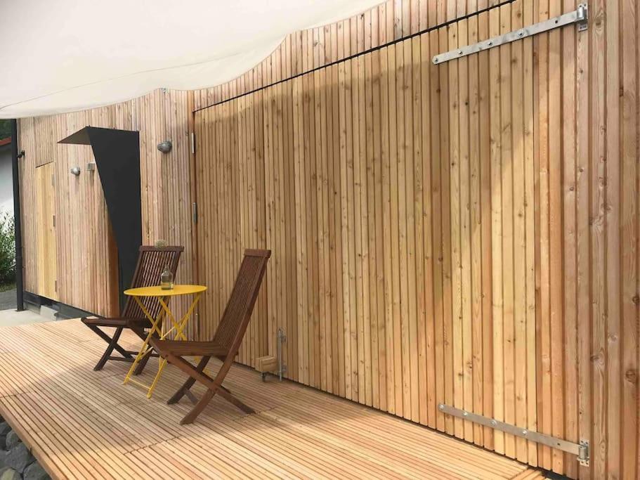 Eifelhausaufzeit-Vulkaneifel-Architekten-Chalet Mit Sauna Im Vulkankrater Immerath Екстериор снимка