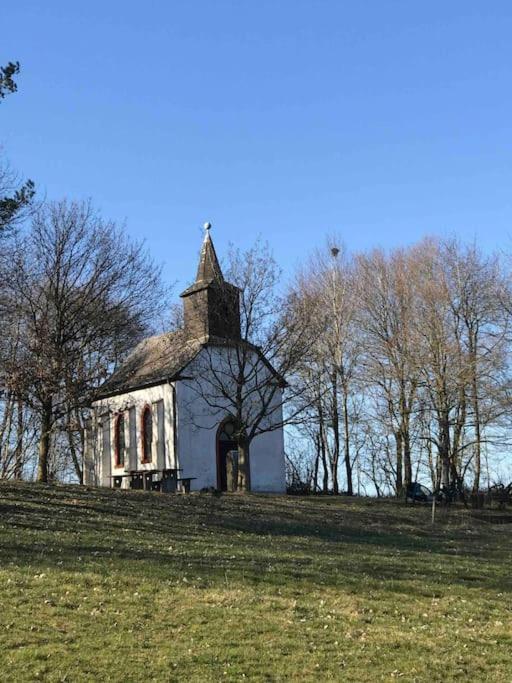Eifelhausaufzeit-Vulkaneifel-Architekten-Chalet Mit Sauna Im Vulkankrater Immerath Екстериор снимка