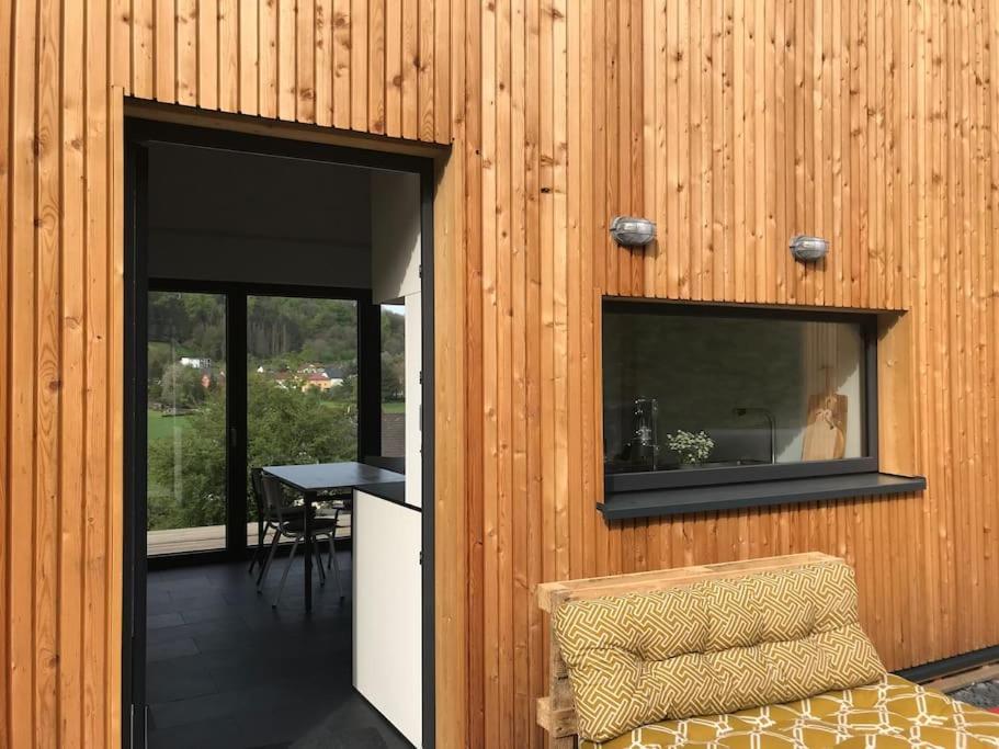 Eifelhausaufzeit-Vulkaneifel-Architekten-Chalet Mit Sauna Im Vulkankrater Immerath Екстериор снимка